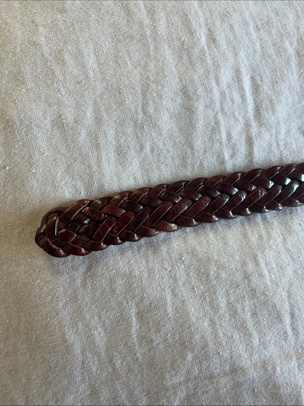 Vintage British Tan braided Coach belt